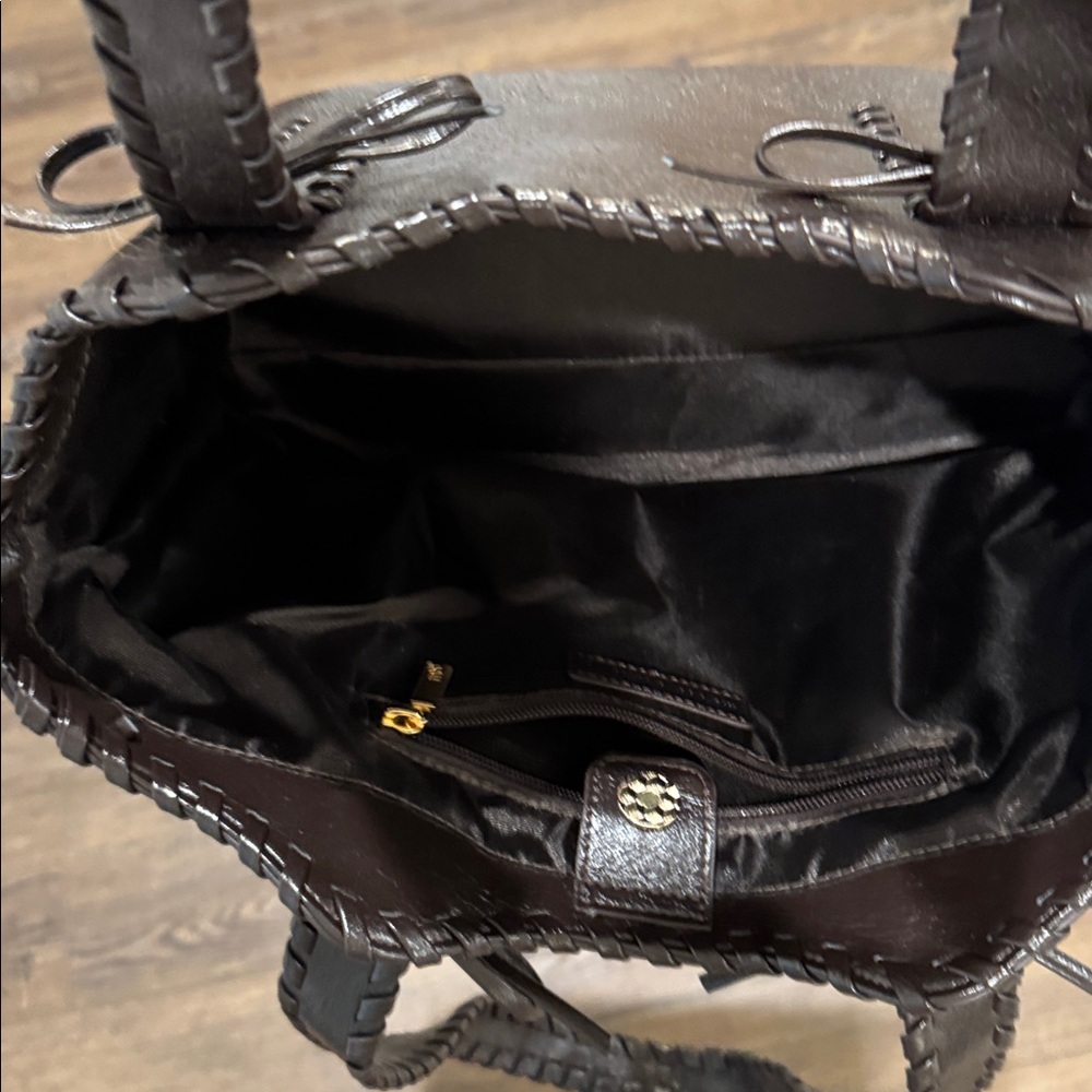 Anthropologie, Dark brown Leather Tote Bag - Picture 2 of 2